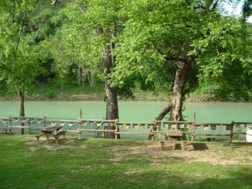 Private area for cabin tenants